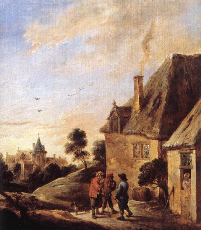 TENIERS, David the Younger Village Scene  ar